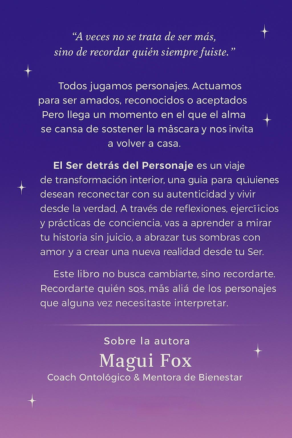 “El Ser detrás del Personaje “🎭